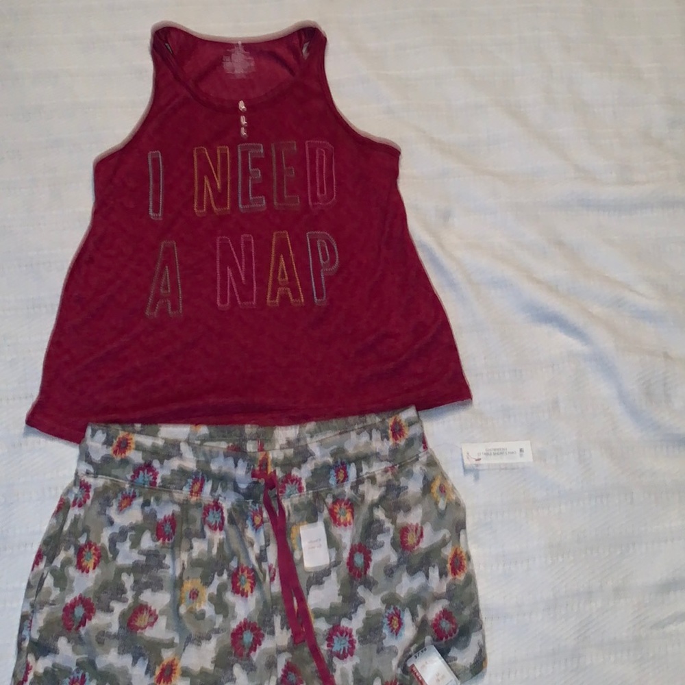 NWT shorts and tank pj/lounge set